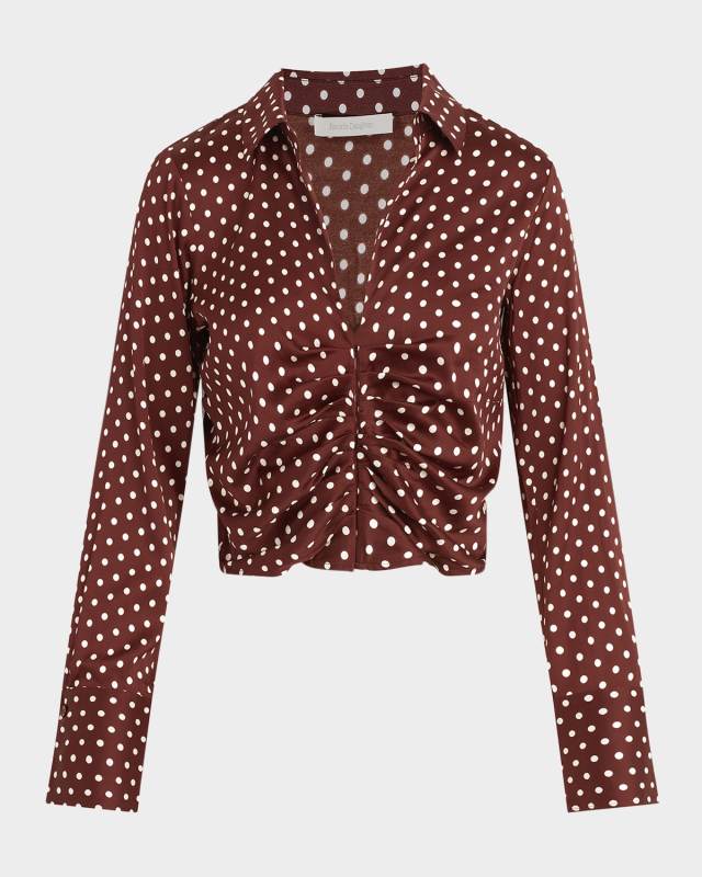 The Ruby Polka-Dot Blouse